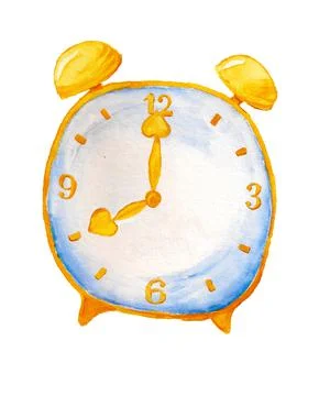 Cartoon alarm clock Stock Illustration
