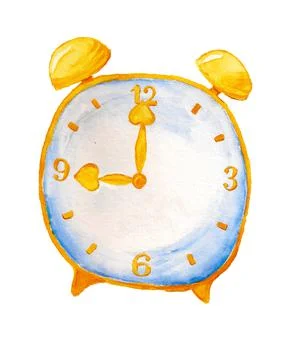 Cartoon alarm clock Stock Illustration