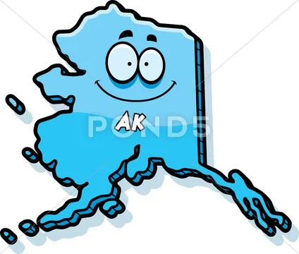 Cartoon alaska Stock Illustration