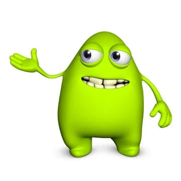 Cartoon alien Stock-Illustration