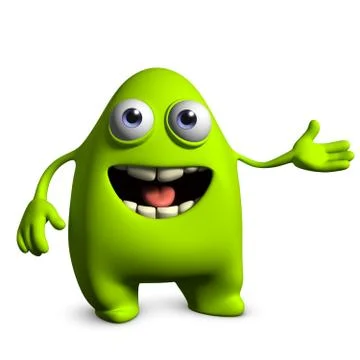 Cartoon alien Stock-Illustration