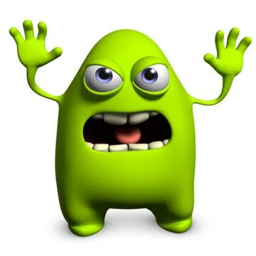 Cartoon alien Stock-Illustration