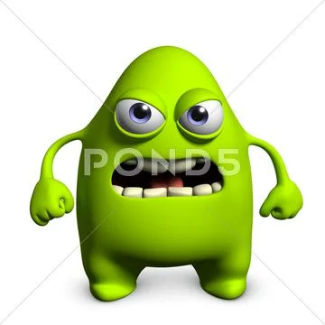 Cartoon alien Stock Illustration