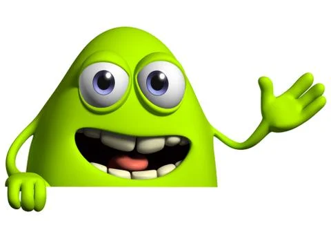 Cartoon alien Stock Illustration