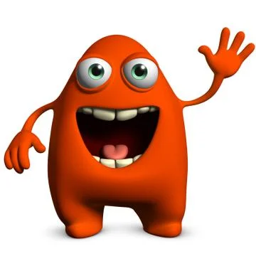 Cartoon alien Stock-Illustration