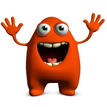 Cartoon alien 스톡 일러스트