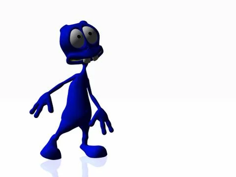 Cartoon Alien Illustrazione stock