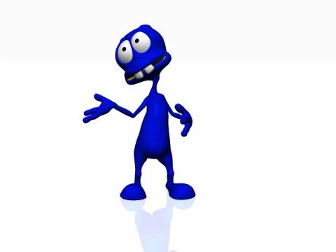 Cartoon Alien Illustrazione stock