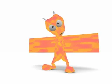 Cartoon Alien Stock Illustration