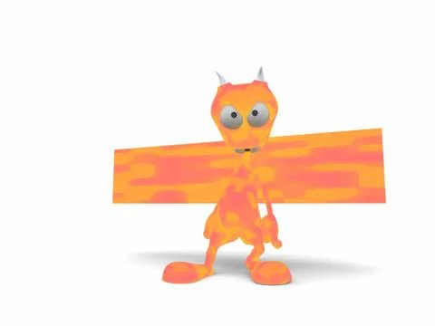 Cartoon Alien 스톡 일러스트