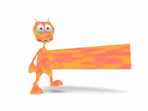 Cartoon Alien Illustrazione stock