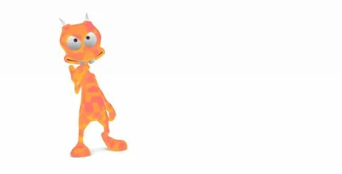 Cartoon Alien Illustrazione stock