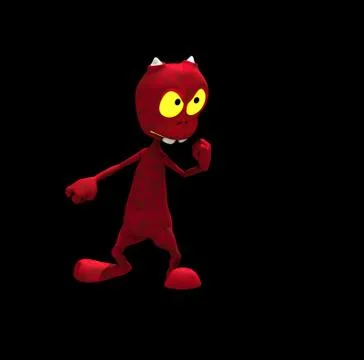 Cartoon alien Stock-Illustration