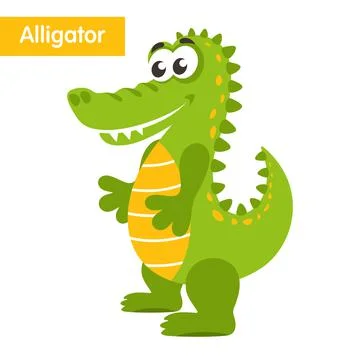 Cartoon alligator Stock Illustration