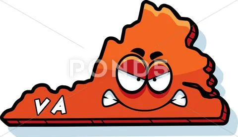 Cartoon angry virgina Stock Illustration