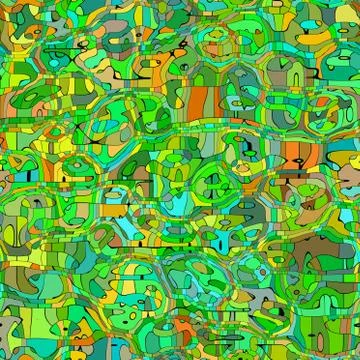 Cartoon animals abstract seamless generated hires texture Stock Illustration