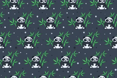 Cartoon animals pattern Stock Illustration