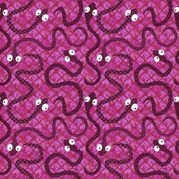 Cartoon animals seamless snake pattern for wrapping and kids new 2025 year 스톡 일러스트