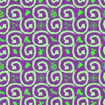 Cartoon animals seamless snake pattern for wrapping and kids new 2025 year 스톡 일러스트