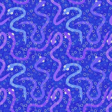 Cartoon animals seamless snake pattern for wrapping and kids new 2025 year 库存插图