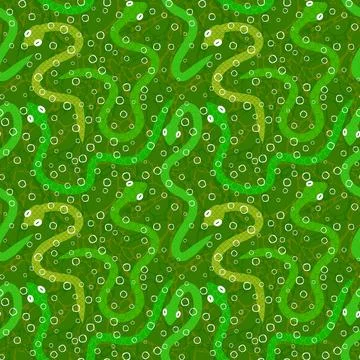 Cartoon animals seamless snake pattern for wrapping and kids new 2025 year Stock Illustration