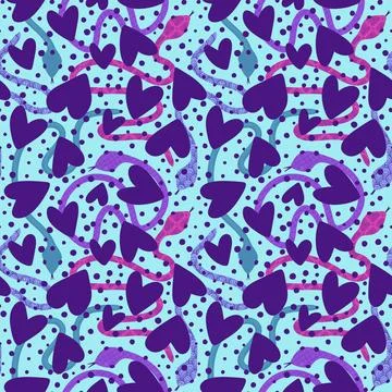 Cartoon animals seamless snake pattern for wrapping and kids new 2025 year Stock Illustration