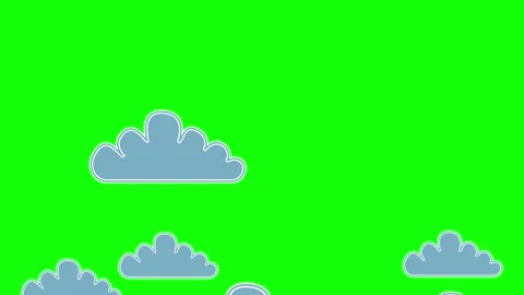 Cartoon Animated with Character on Green Screen Chroma Key Background Stock Footage 341336210