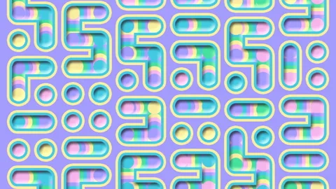 Cartoon animated chip with current flowing. 3d rendering animation background 4K Stockbeeldmateriaal 220777537
