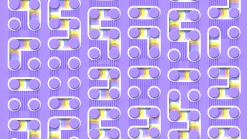 Cartoon animated chip, with current flowing. 3d rendering digital animation 4K Stock Footage 226784246