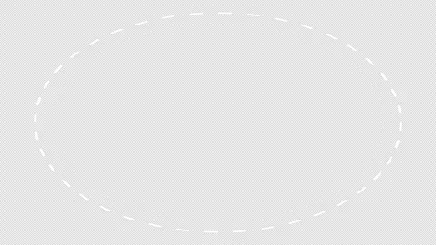 Cartoon animation of circle ellipse dashed. Stockbeeldmateriaal 266574585