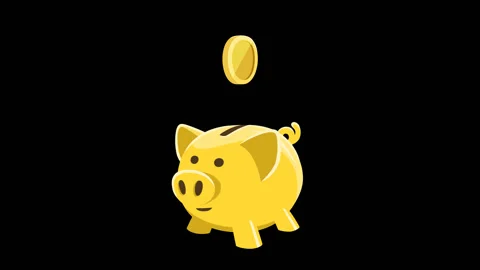 Golden deals piggy bank