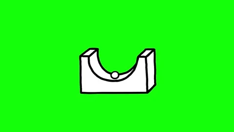 Cartoon animation of rolling ball whiteboard green screen Stock Footage 309209889