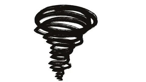 Cartoon animation tornado Stock Footage 278787760