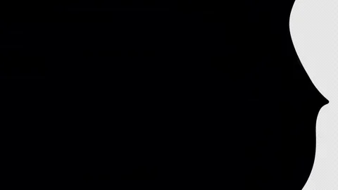 Cartoon animation of a wave changing the background from white to black. Video c Video stock 268878478