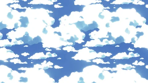 Blue Sky and Cotton Clouds (Anime Background) | Blue sky background, Blue  sky clouds, Anime background