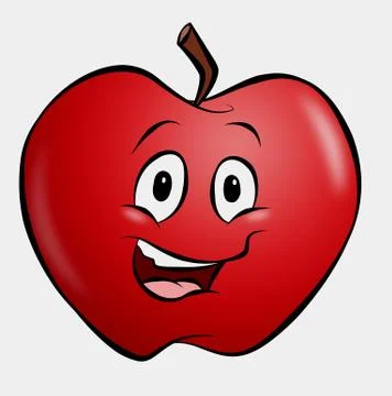 Cartoon apple Stock Illustration