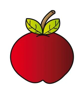 Cartoon apple Stock Illustration