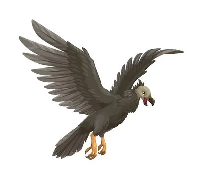 Cartoon argentavis character, vector gigantic bird Stock Illustration