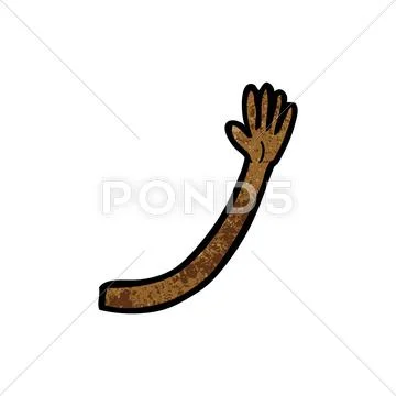 Cartoon arm Stock Illustration