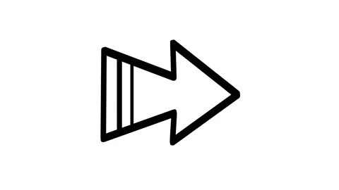 Cartoon arrow hand drawn with marker, simple doodle stop motion animation Stock Footage 149255800