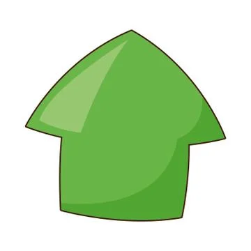 Cartoon up arrow icon Illustrazione stock