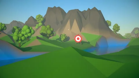 Cartoon arrows hitting target Video stock 98739021