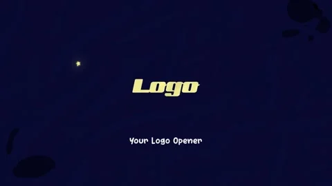 Cartoon Astronaut in Rocket Logo Opener for After Effects Stock After Effects