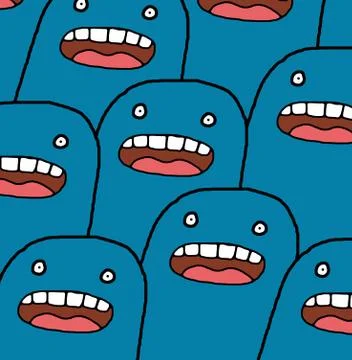 Cartoon Audience Stock Illustration