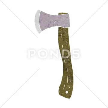 Cartoon axe Stock Illustration