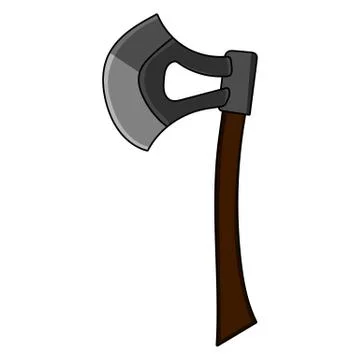 Cartoon Axe isolated on white background. Vector illustration. Stock-Illustration