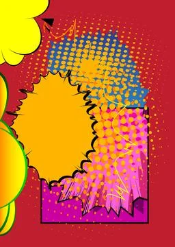 Cartoon background, awesome comic book backdrop. Cool retro vector comics p.. 스톡 일러스트
