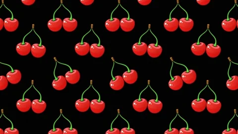 Cartoon Background - Cherry 2 Stock Footage 212128899
