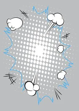 Cartoon Background, comic book awesome backdrop. Retro vector comics pop ar.. Stockillustratie