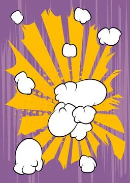 Cartoon Background, comic book awesome backdrop. Retro vector comics pop ar.. Illustrazione stock